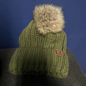 Green beanie
